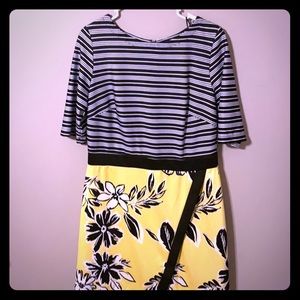 3/$20 Floral & Stripes dress
